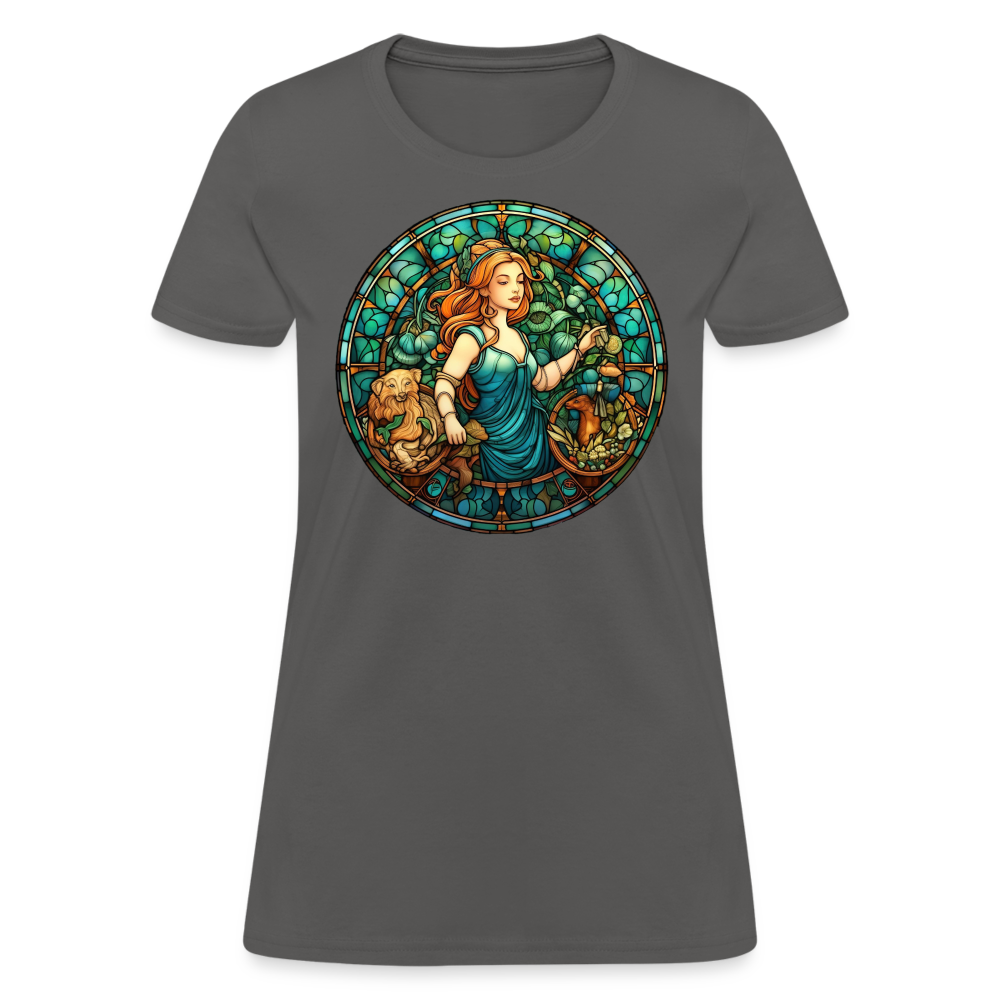 Women's Mosaic Virgo T-Shirt - charcoal