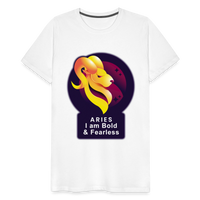 Thumbnail for Men's Glow Aries Premium T-Shirt - white