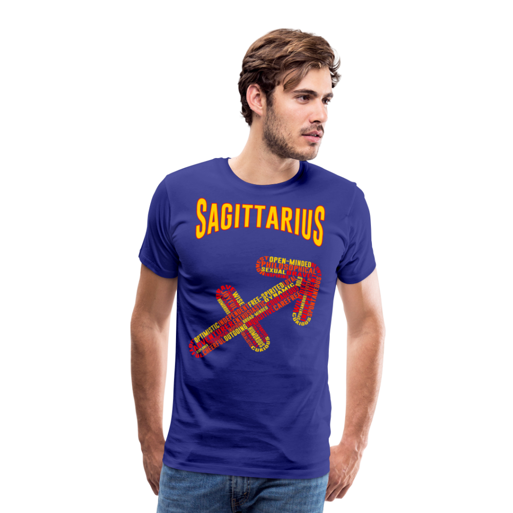 Men's Power Words Sagittarius Premium T-Shirt - royal blue