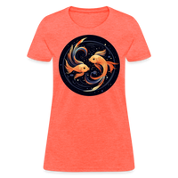 Thumbnail for Women's Mystic Pisces T-Shirt - heather coral