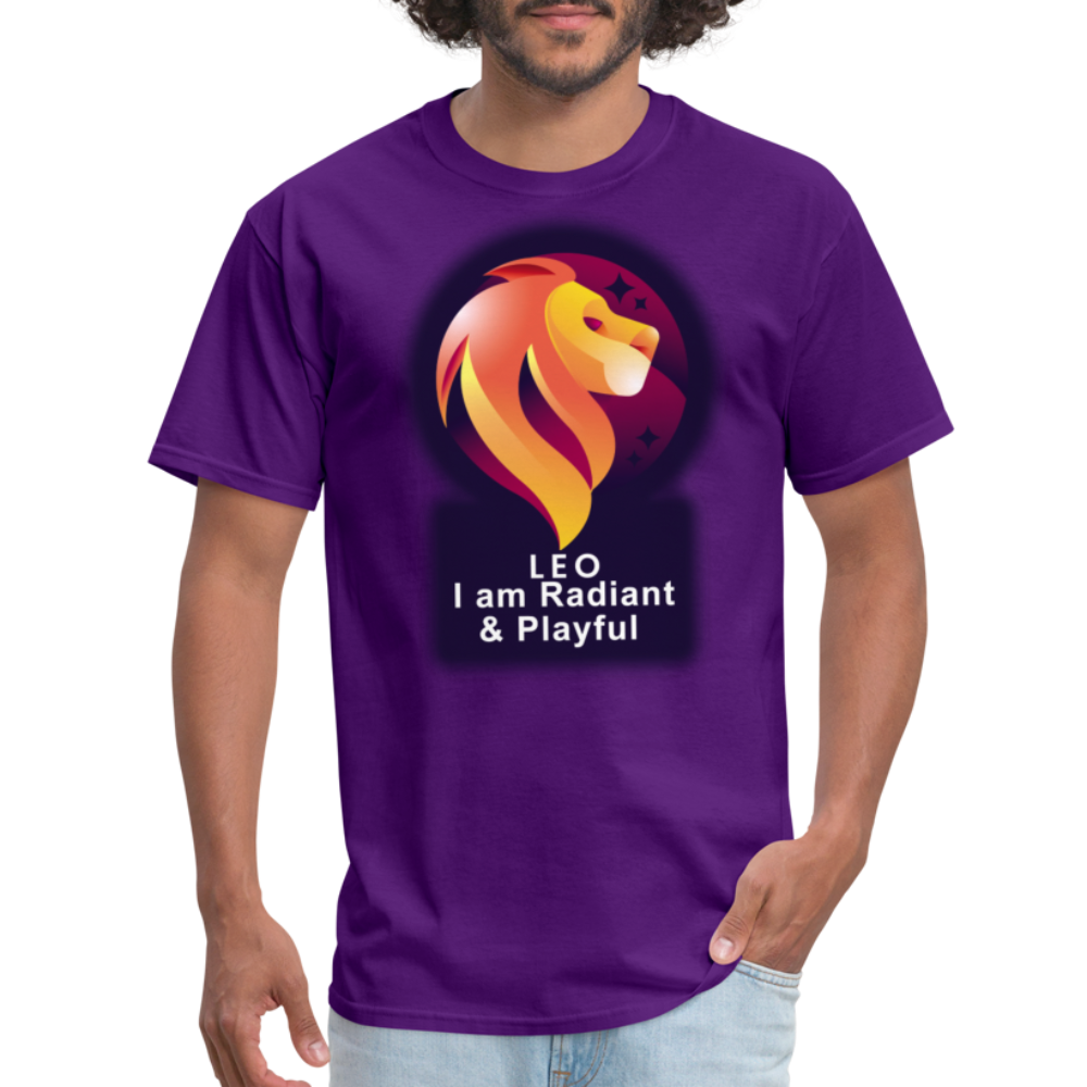 Men's Glow Leo Classic T-Shirt - purple