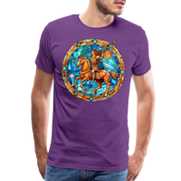 Thumbnail for Men's Mosaic Sagittarius Premium T-Shirt - purple