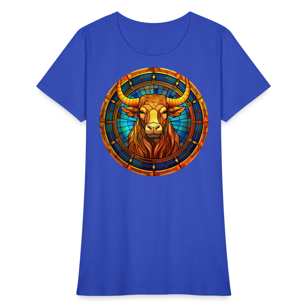 Women's Mosaic Taurus T-Shirt - royal blue