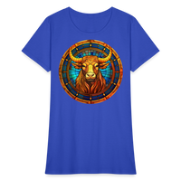 Thumbnail for Women's Mosaic Taurus T-Shirt - royal blue