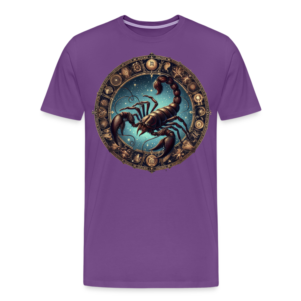 Men's Mythical Scorpio Premium T-Shirt - purple