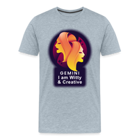 Thumbnail for Men's Glow Gemini Premium T-Shirt - heather ice blue