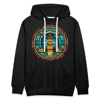 Thumbnail for Men’s Mosaic Libra Premium Hoodie - charcoal grey