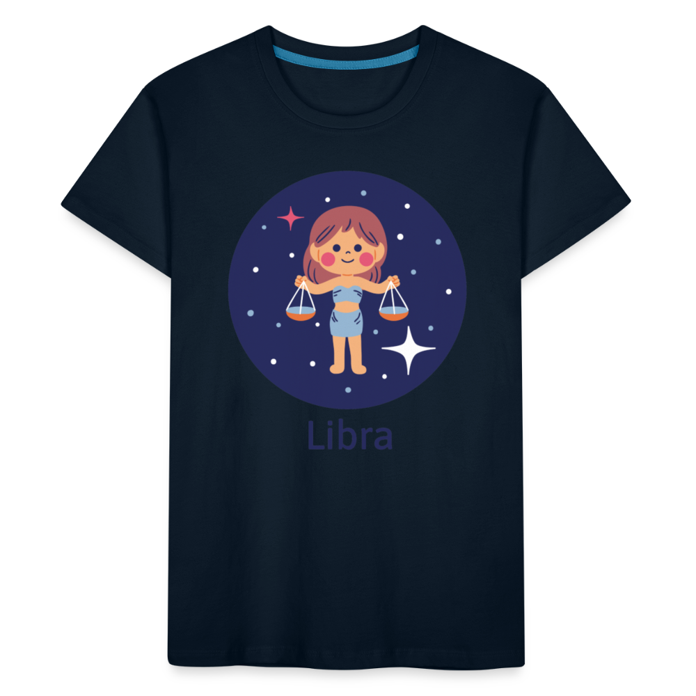 Kid’s Bluey Libra Premium Organic T-Shirt - deep navy