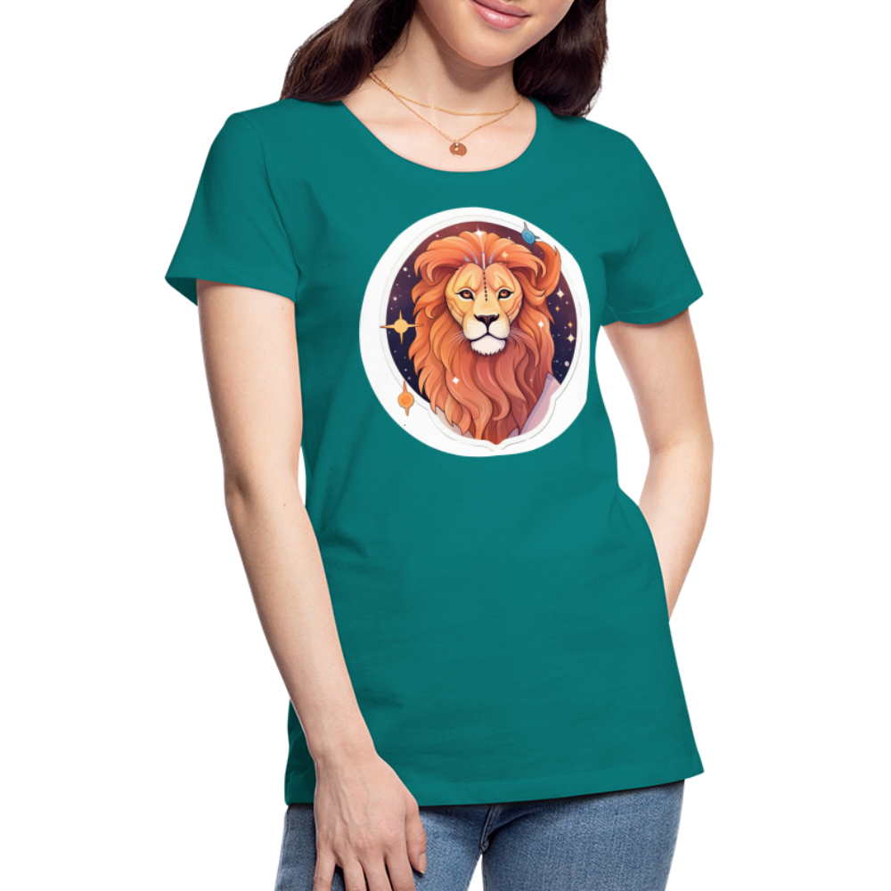 Women's Symbol Leo Premium T-Shirt - teal