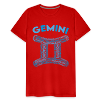 Thumbnail for Men's Power Words Gemini Premium T-Shirt - red