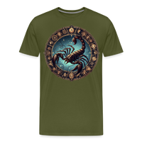 Thumbnail for Men's Mythical Scorpio Premium T-Shirt - olive green