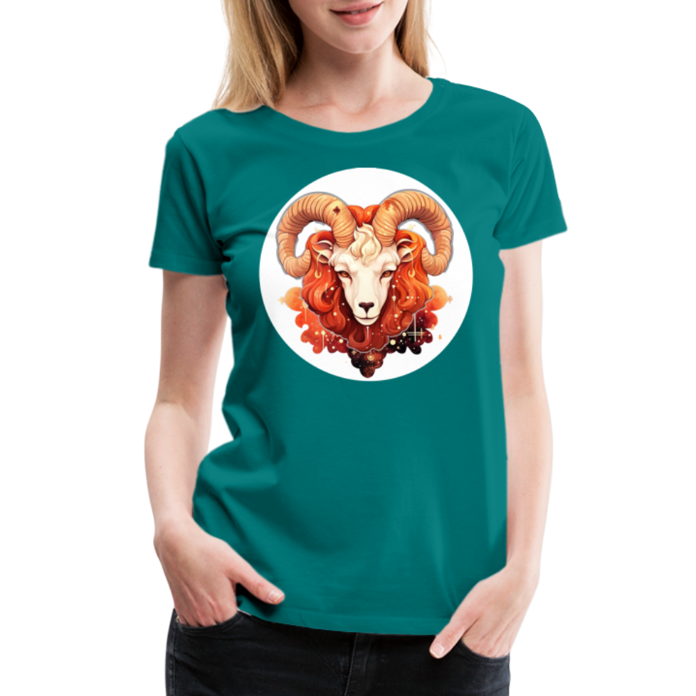 Women’s Symbol Aries Premium T-Shirt - teal