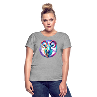 Thumbnail for Women's Mythical Aries Relaxed Fit T-Shirt - heather gray