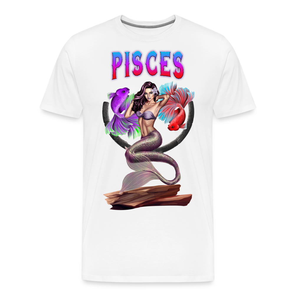 Men's Astral Pisces Premium T-Shirt - white