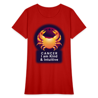 Thumbnail for Women's Glow Cancer T-Shirt - red