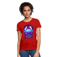 Thumbnail for Women's Neon Cancer T-Shirt - red