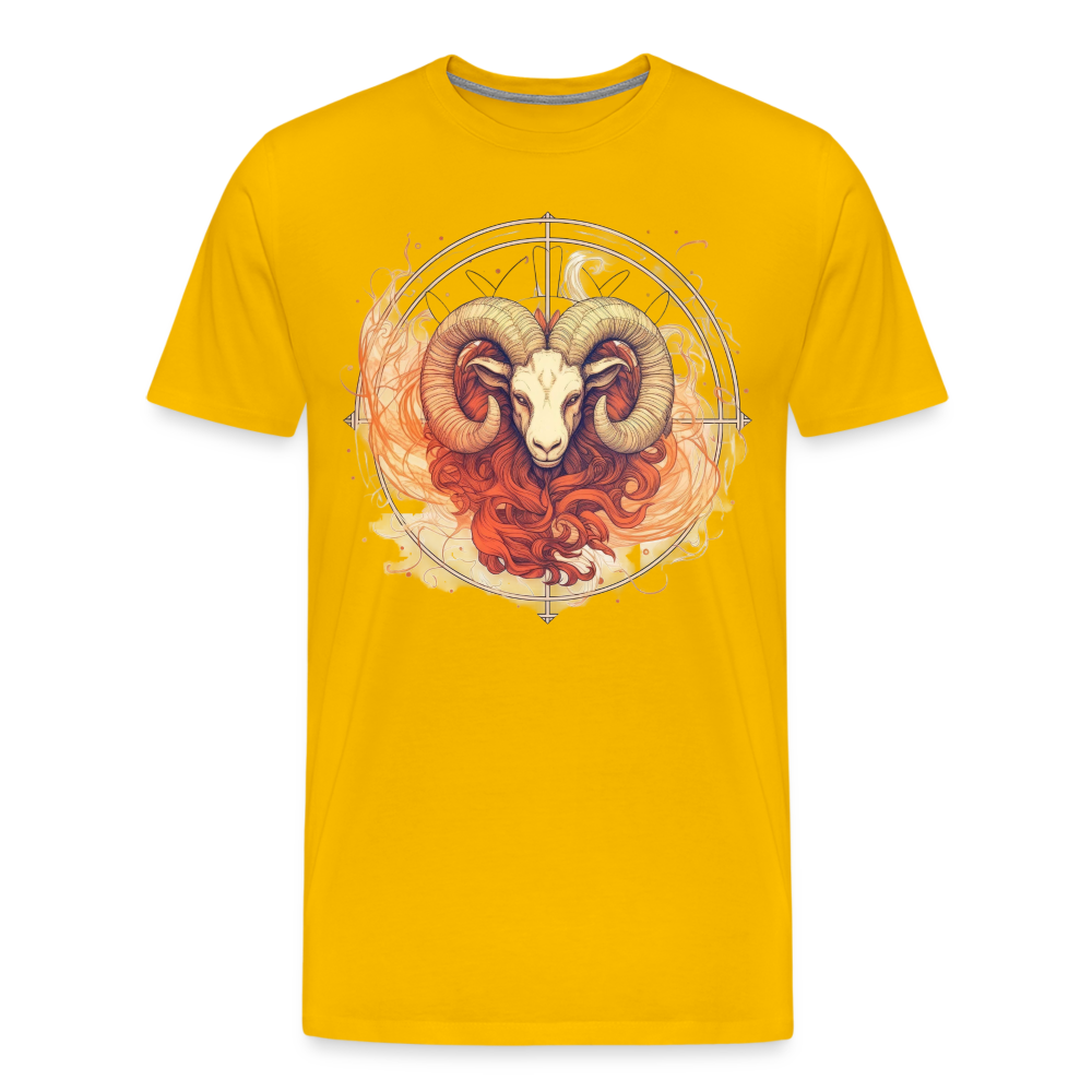 Men's Mythical Aries Premium T-Shirt - sun yellow