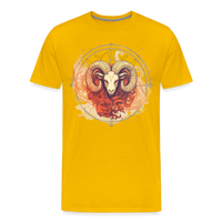 Thumbnail for Men's Mythical Aries Premium T-Shirt - sun yellow