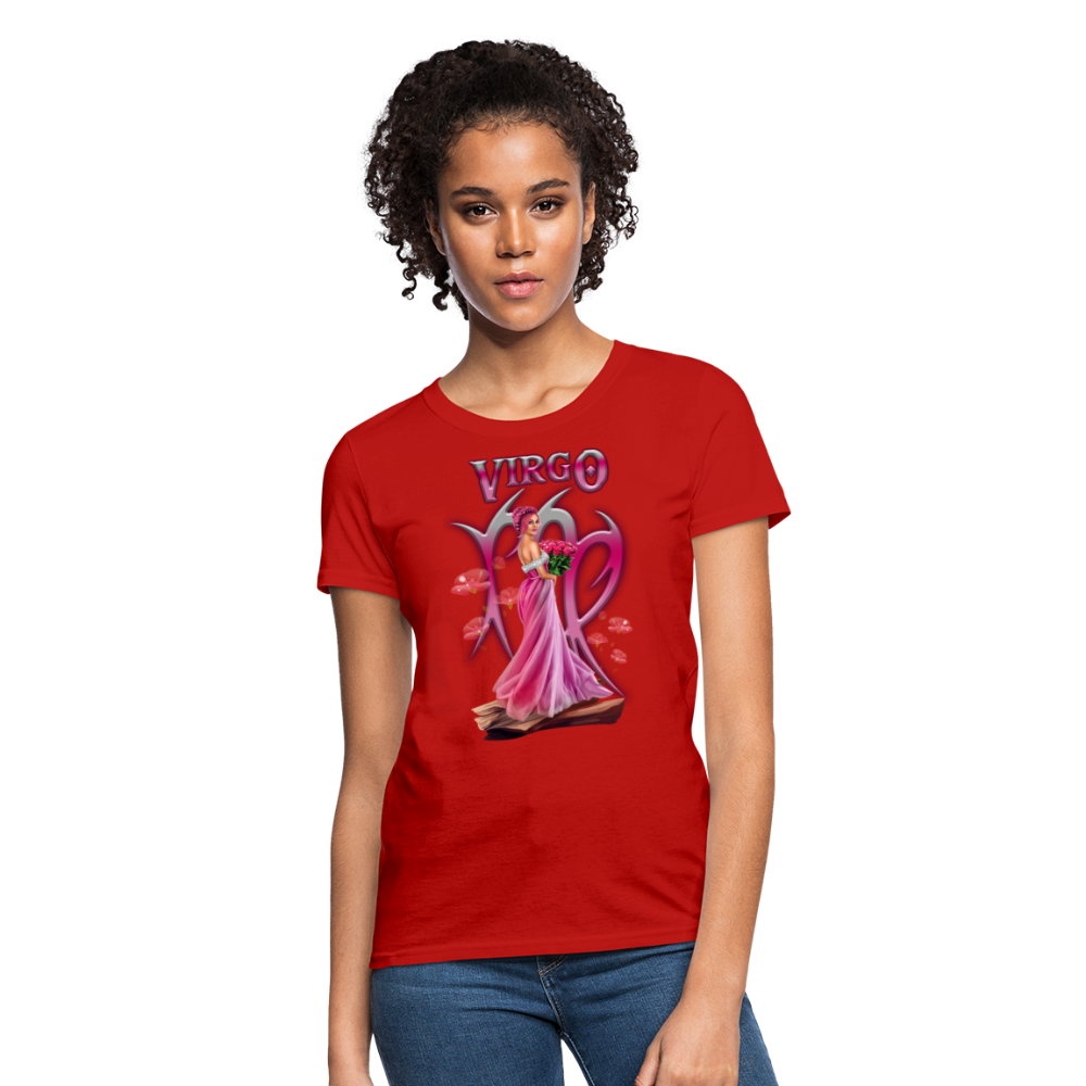 Astral Virgo Women's T-Shirt - red