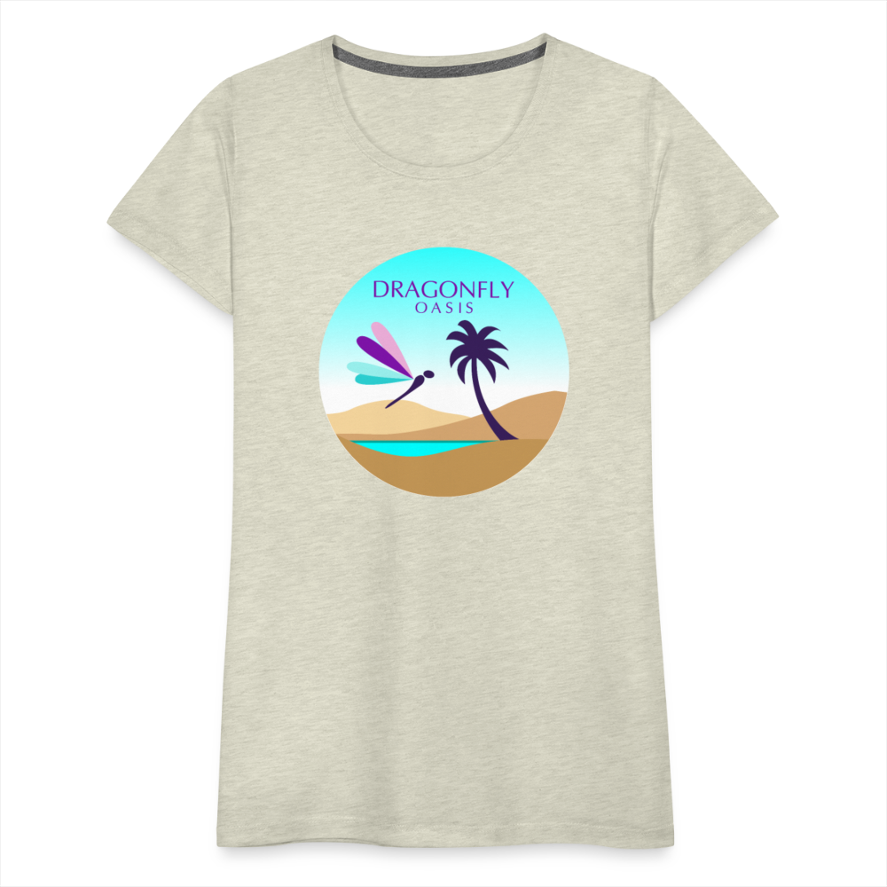 Women's Dragonfly Oasis V.2 Premium T-Shirt - heather oatmeal