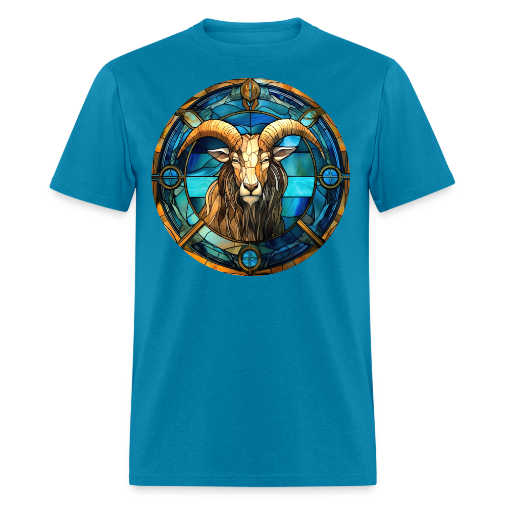 Men's Mosaic Capricorn Classic T-Shirt - turquoise