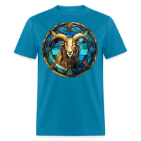 Thumbnail for Men's Mosaic Capricorn Classic T-Shirt - turquoise