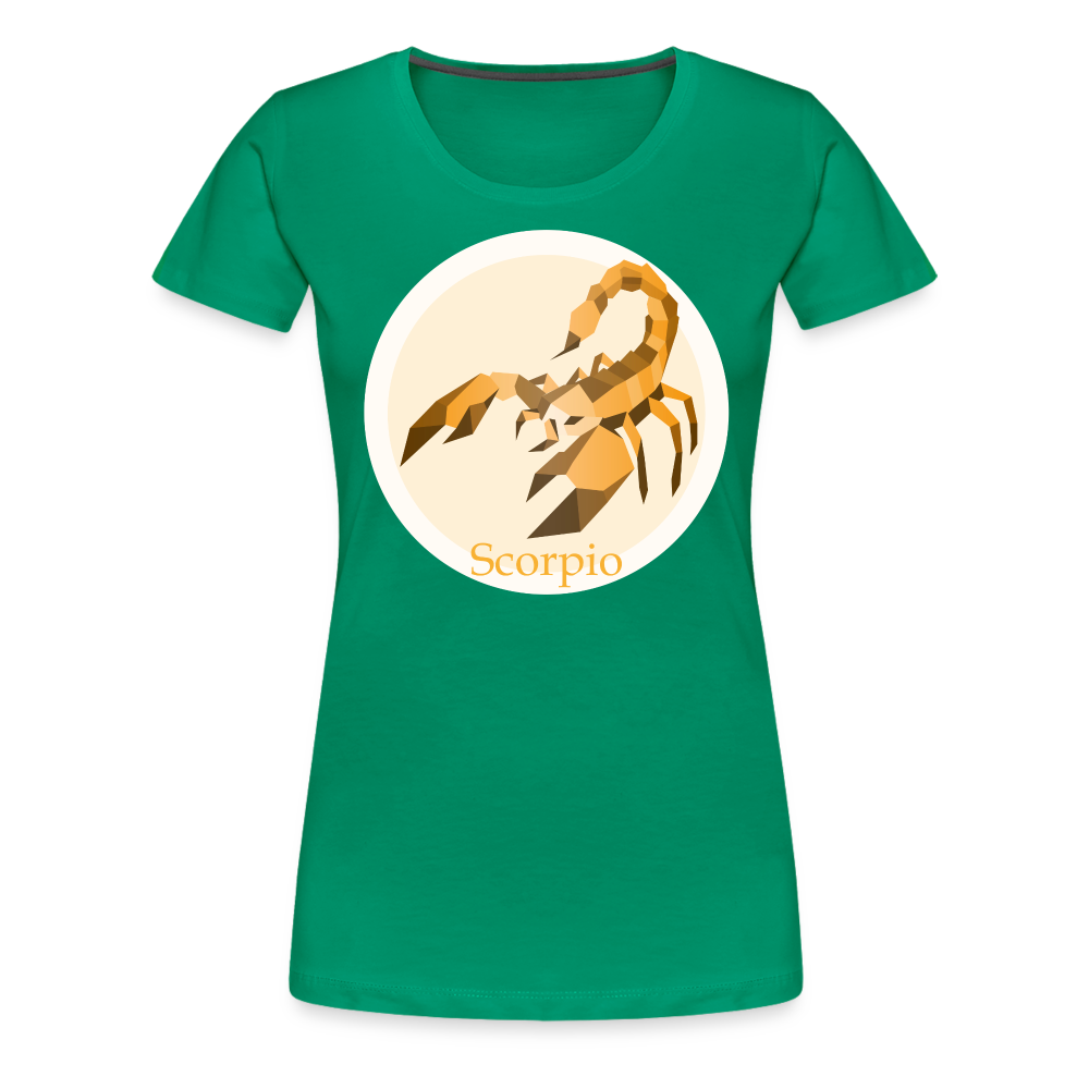 Women’s Mosaic Scorpio Premium T-Shirt - kelly green