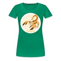 Thumbnail for Women’s Mosaic Scorpio Premium T-Shirt - kelly green