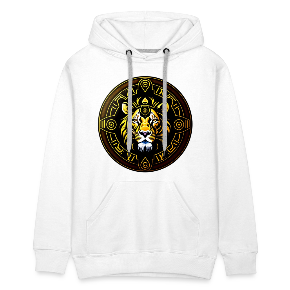 Men’s Mythical Leo Premium Hoodie - white