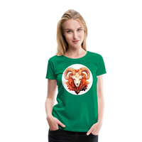 Thumbnail for Women’s Symbol Aries Premium T-Shirt - kelly green