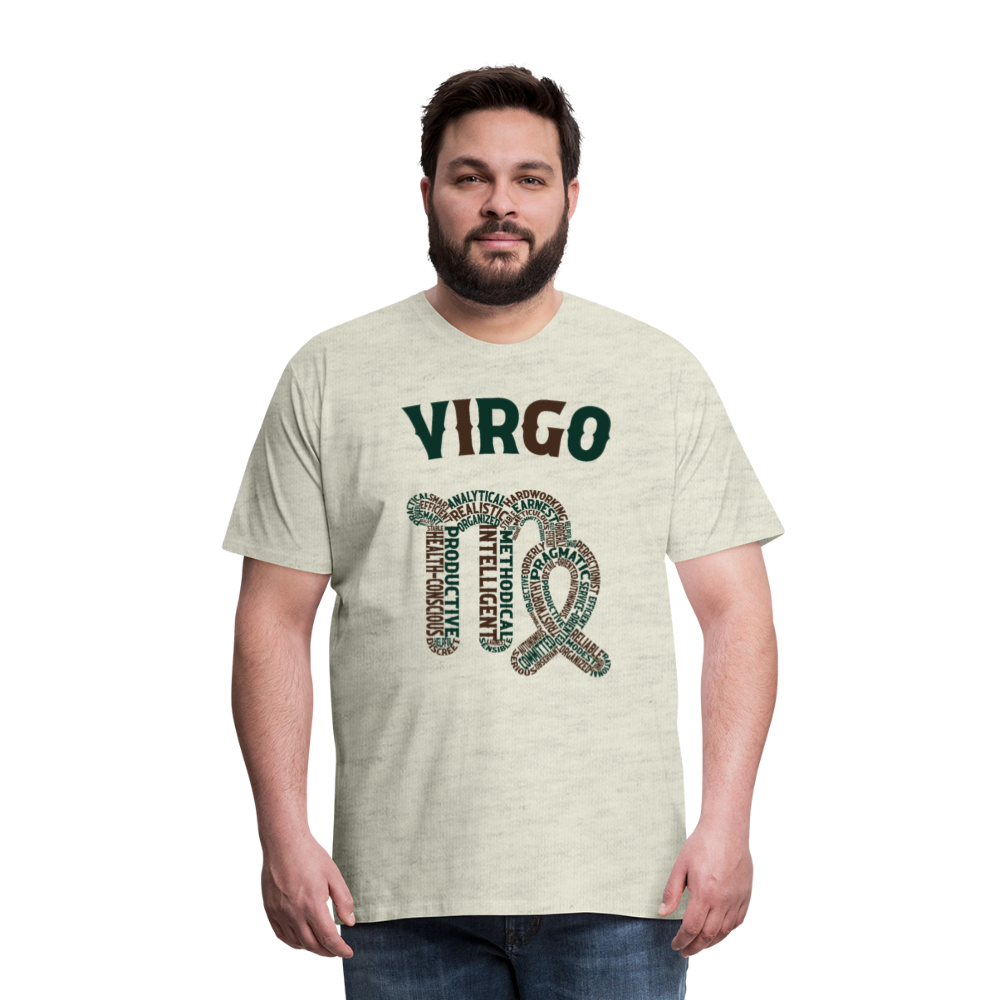 Men's Power Words Virgo Premium T-Shirt - heather oatmeal