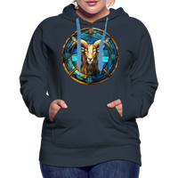 Thumbnail for Women’s Mosaic Capricorn Premium Hoodie - navy