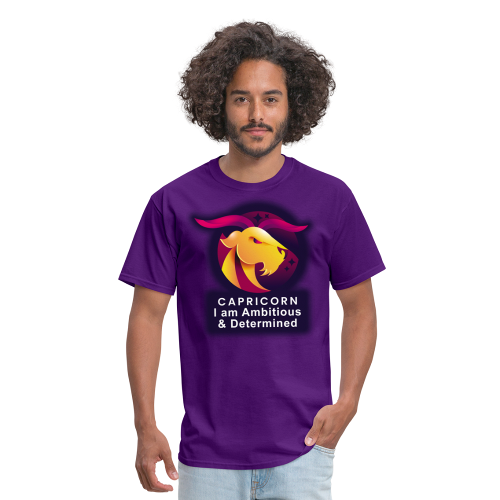 Men's Glow Capricorn Classic T-Shirt - purple