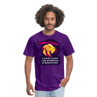 Thumbnail for Men's Glow Capricorn Classic T-Shirt - purple