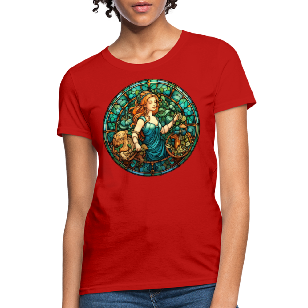 Women's Mosaic Virgo T-Shirt - red