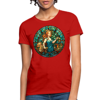 Thumbnail for Women's Mosaic Virgo T-Shirt - red