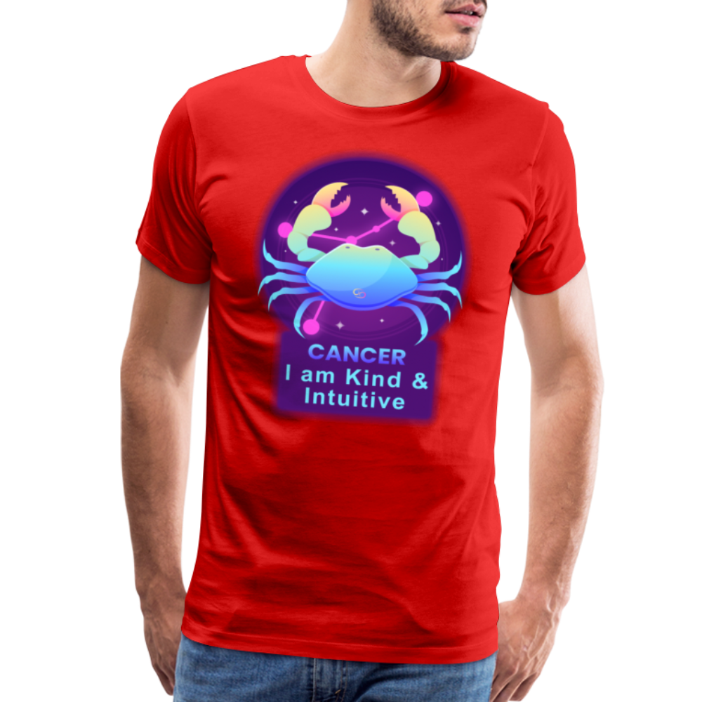 Men's Neon Cancer Premium T-Shirt - red