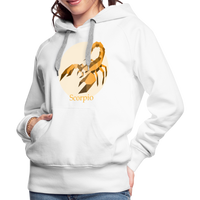 Thumbnail for Women’s Mosaic Scorpio Premium Hoodie - white