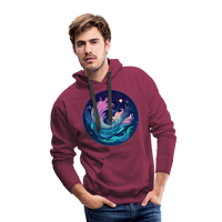 Thumbnail for Men’s Magic Aquarius Premium Hoodie - burgundy