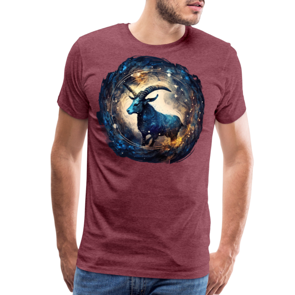 Men's Mythical Capricorn Premium T-Shirt - heather burgundy