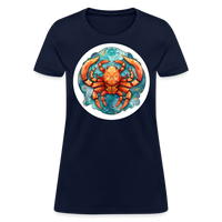 Thumbnail for Women's Symbol Cancer T-Shirt - navy