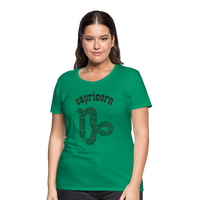 Thumbnail for Women's Power Words Capricorn Premium T-Shirt - kelly green