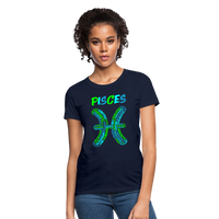 Thumbnail for Women's Power Words Pisces T-Shirt - navy