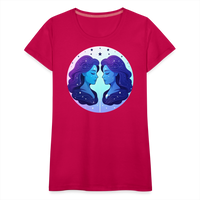 Thumbnail for Women’s Magic Gemini Premium T-Shirt - dark pink