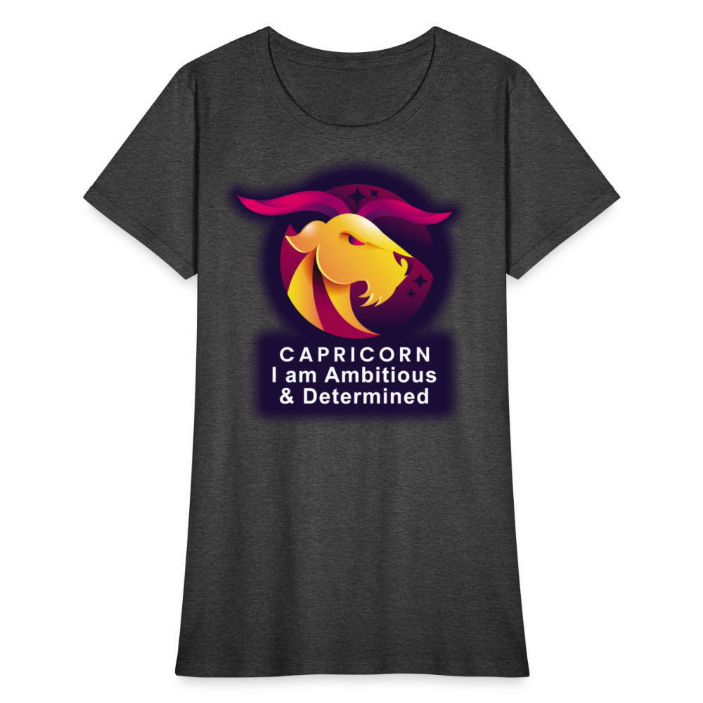 Women's Glow Capricorn T-Shirt - heather black