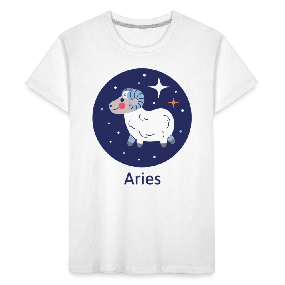 Kid’s Bluey Aries Premium Organic T-Shirt - white