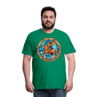 Thumbnail for Men's Mosaic Sagittarius Premium T-Shirt - kelly green