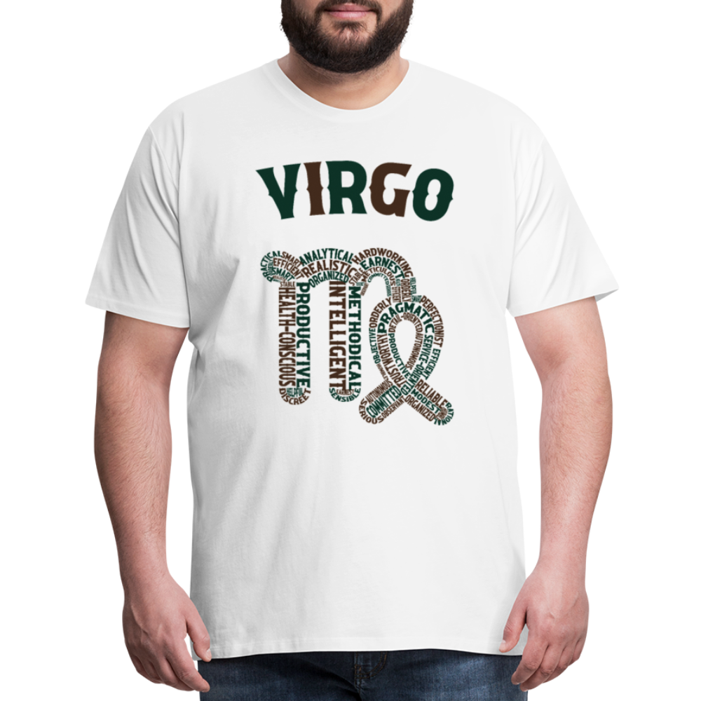 Men's Power Words Virgo Premium T-Shirt - white