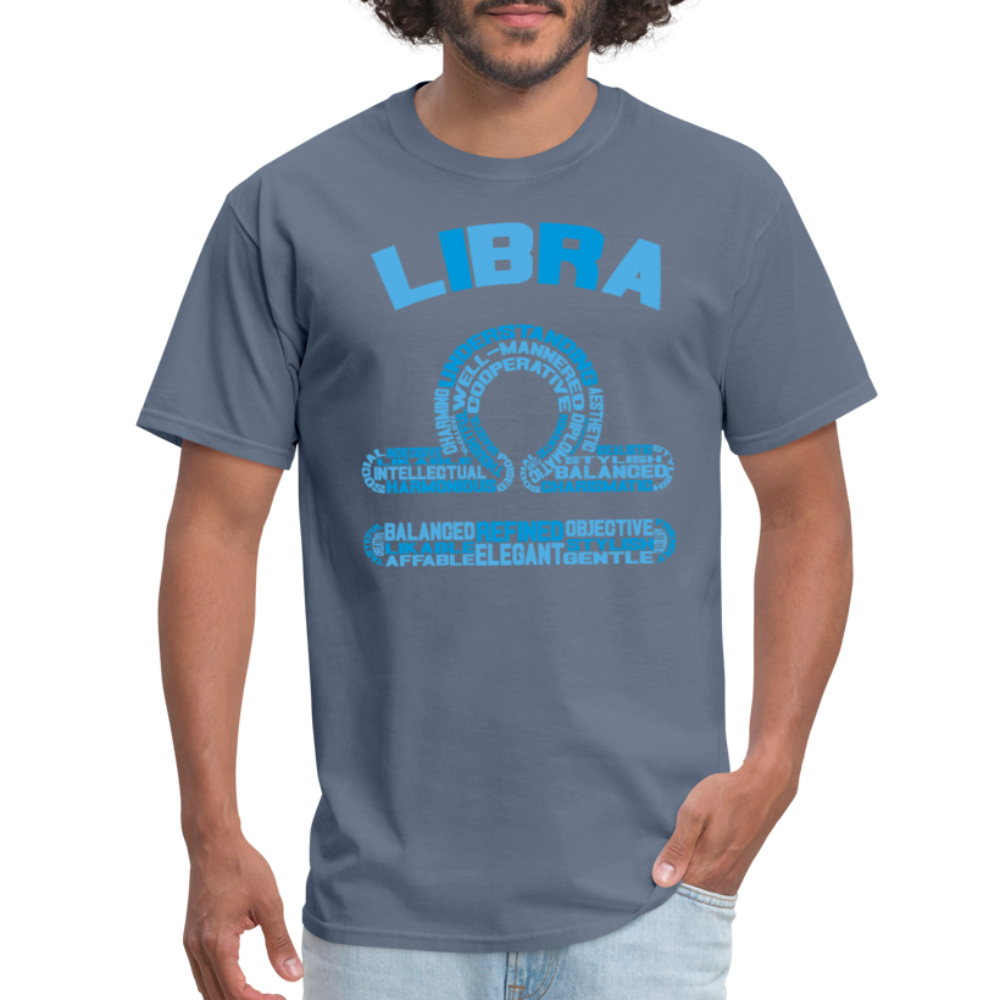 Men's Power Words Libra Classic T-Shirt - denim