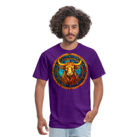 Thumbnail for Men's Mosaic Taurus Classic T-Shirt - purple